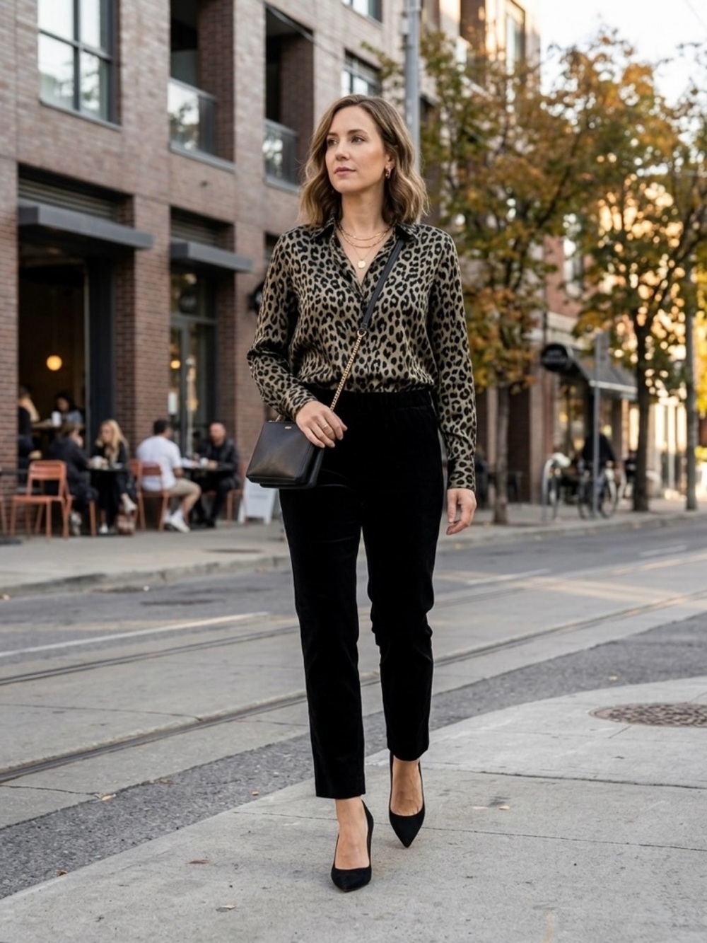 Vince Black Velvet Slim Ankle Pants Elastic Waist XS Cropped